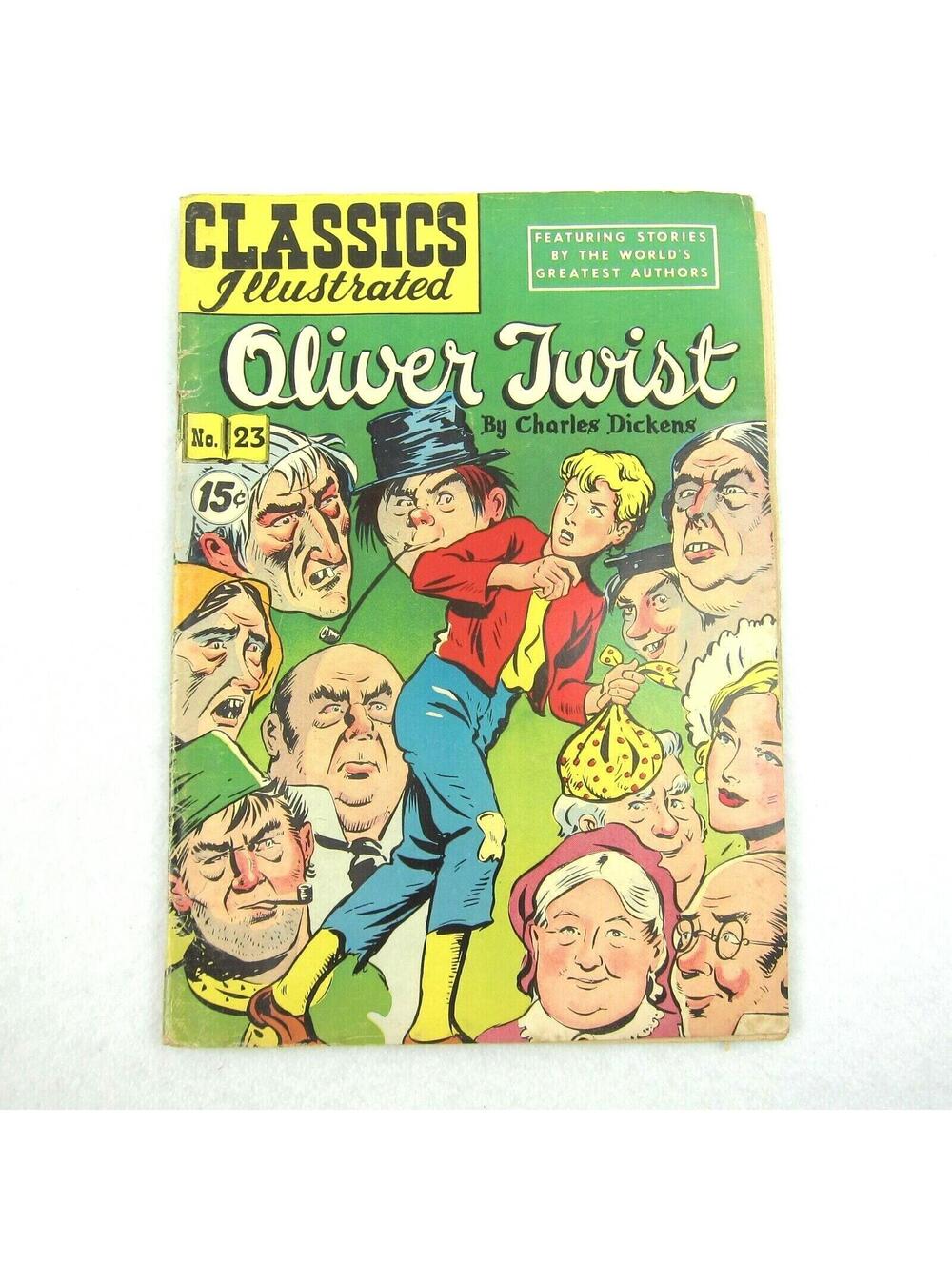 Vintage Classics Illustrated Comic Book #23 Oliver Twist Charles Dickens 1945 - Picture 1 of 12